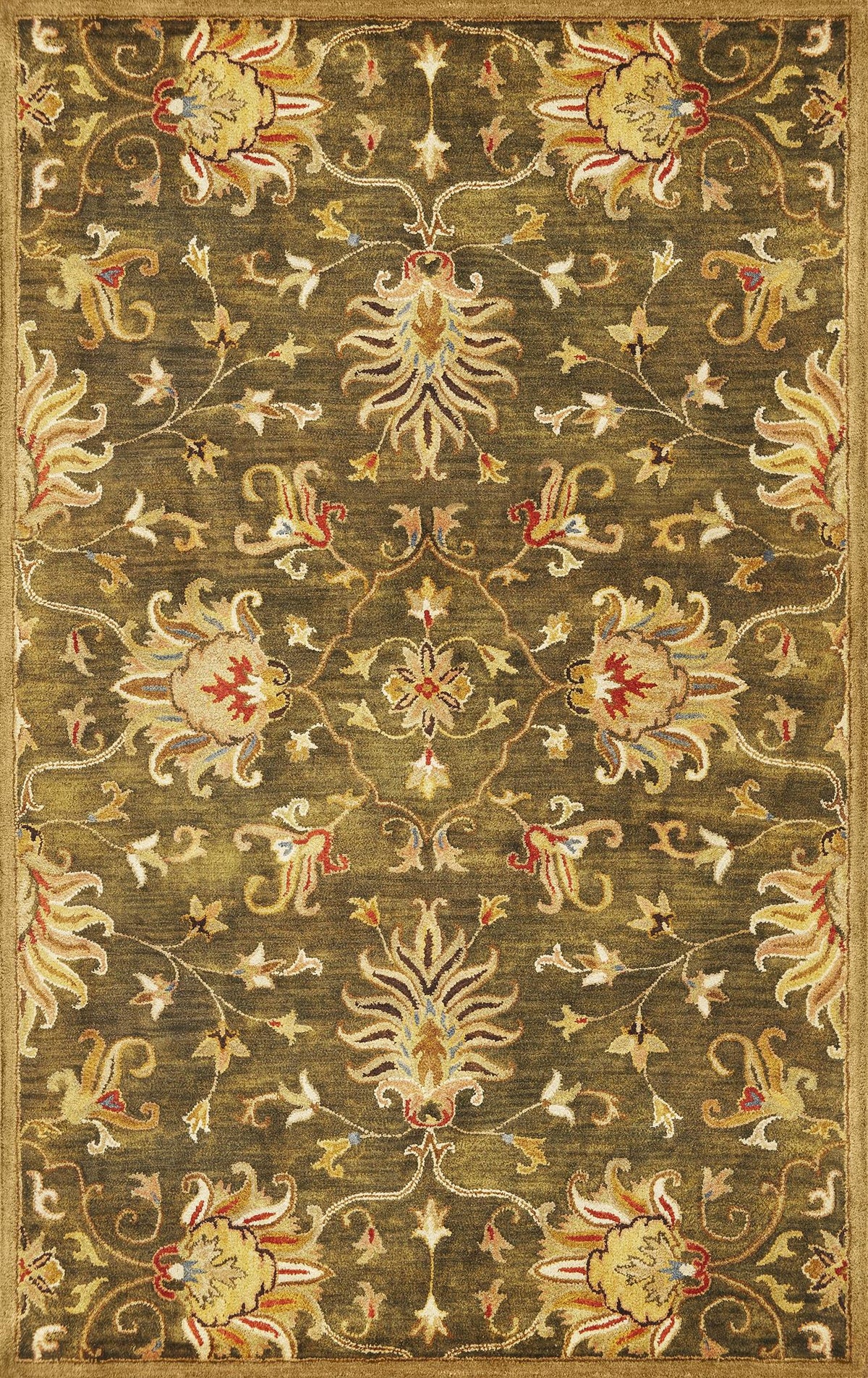 Kas Oriental Syriana 6010 Green Rug