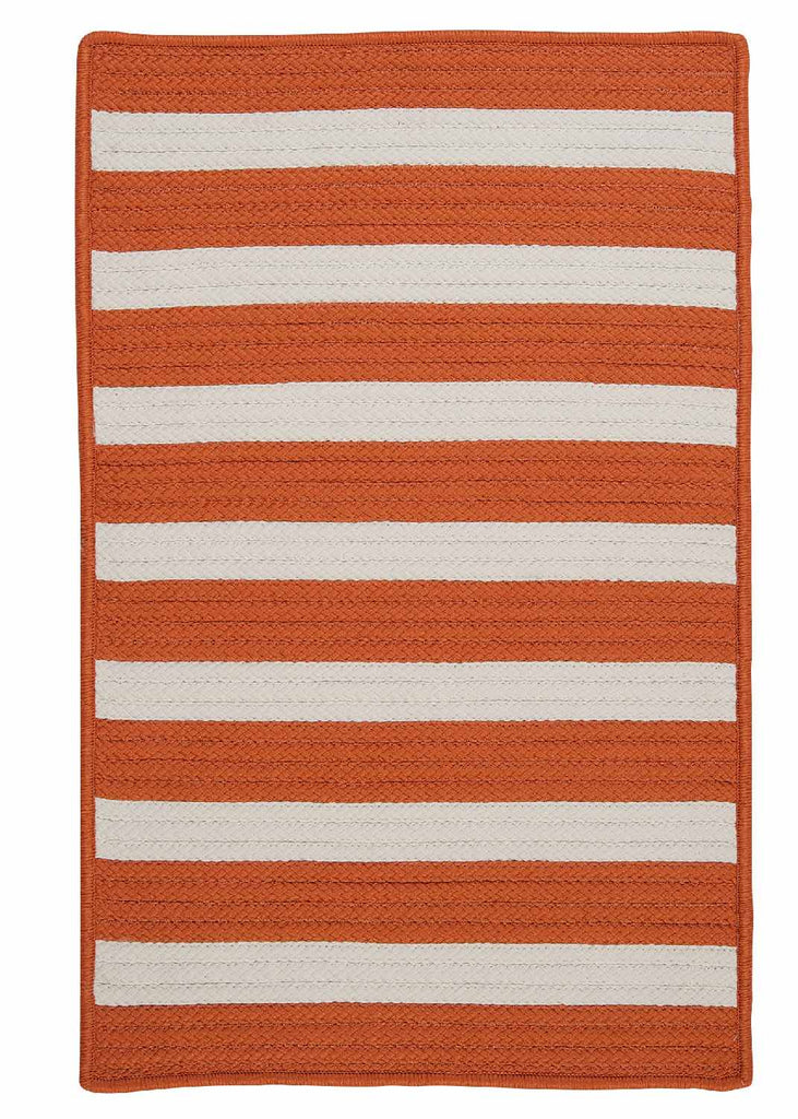 colonial mills stripe it tr19 tangerine rug