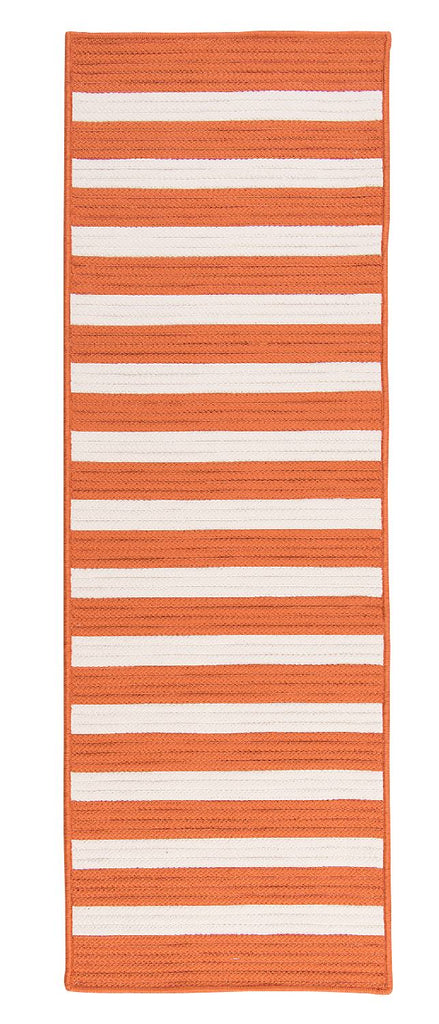 colonial mills stripe it tr19 tangerine rug