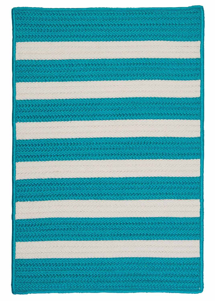 colonial mills stripe it tr49 turquoise rug