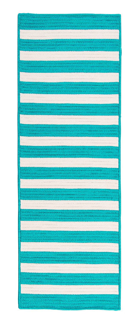 colonial mills stripe it tr49 turquoise rug