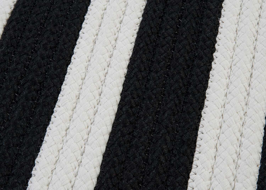 colonial mills stripe it tr89 black white rug