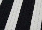colonial mills stripe it tr89 black white rug