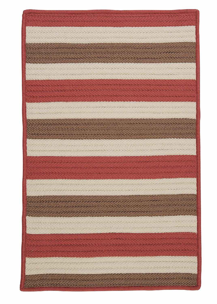 colonial mills stripe it tr99 terracotta rug