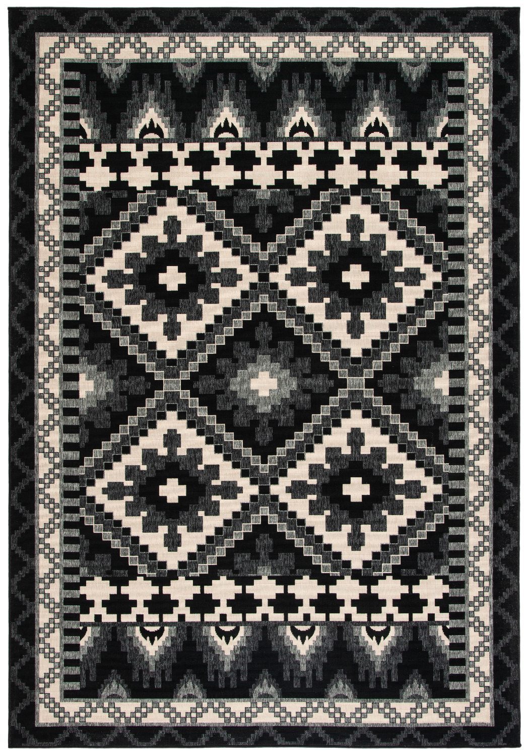 Safavieh Clearance Veranda VER096-0421 Black Rug