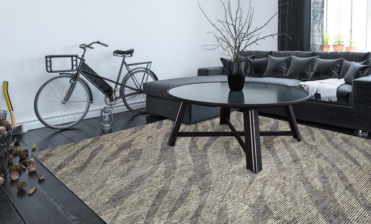 Rugs Done Right Vermillion VV06 Grey Stripe Rug