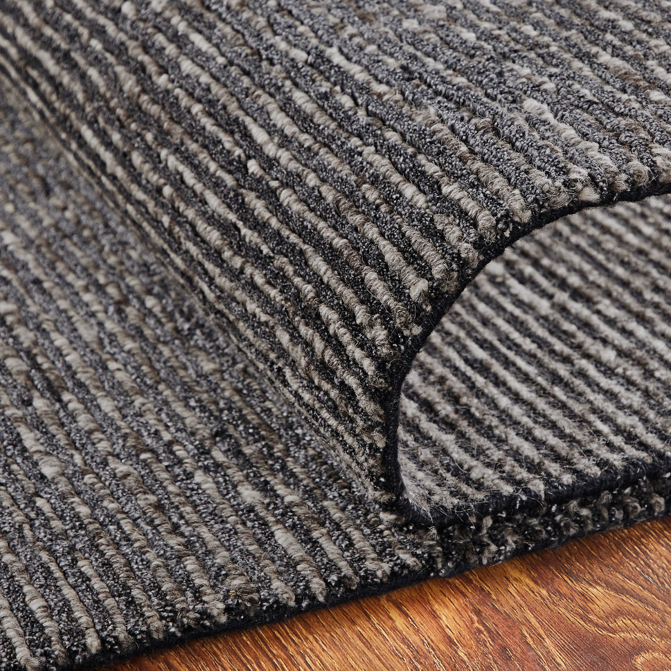 rugs done right vermillion vv15 charcoal stripe rug