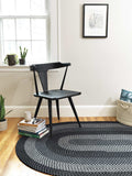 colonial mills walden wn13 black charcoal rug