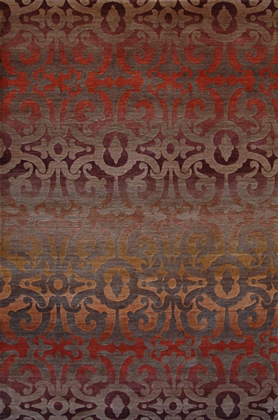 Tibet Rug Company 100 CT WROUGHT IRON Walnut Rug