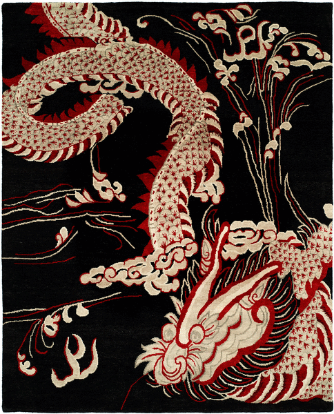 Rugs Done Right Dudley YY15 Black Dragon Rug