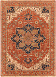 Surya Rug Co. Zeus ZEU-7805 Rust Rug