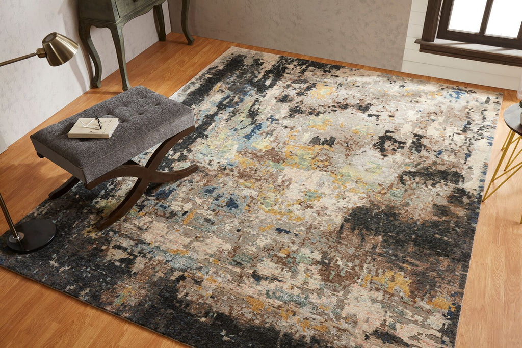 Rugs Done Right Weston ZA18 Tan/Ebony Rug
