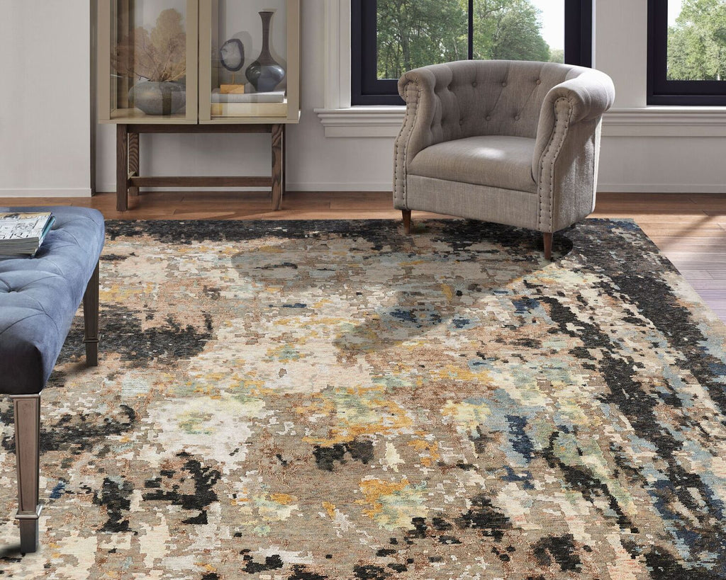 Rugs Done Right Weston ZA18 Tan/Ebony Rug