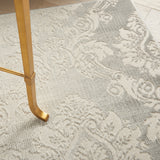 nourison elation etn03 ivory grey rug