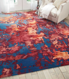 Nourison Prismatic PRS13 Blue Rug