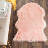 Safavieh Clearance Faux Sheep Skin FSS115G Pink Rug