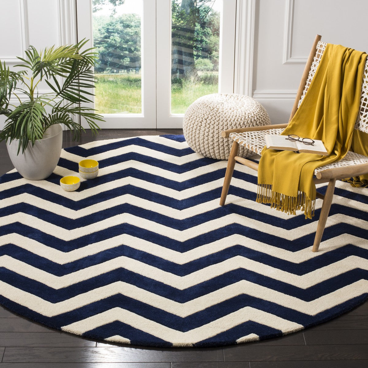 Safavieh Clearance Chatham CHT715C Navy Blue Rug