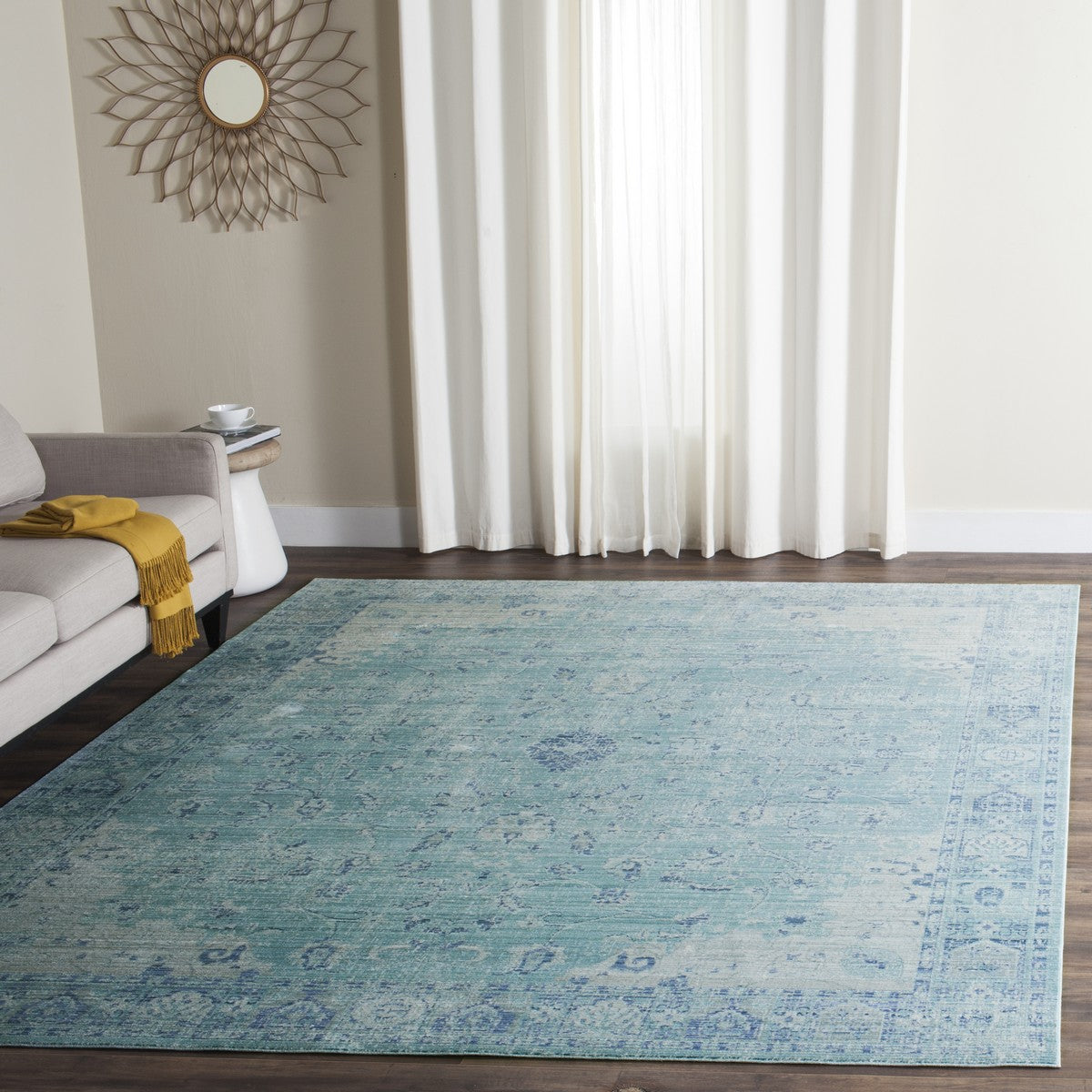 Safavieh Clearance Valencia VAL103T Teal Multi Rug