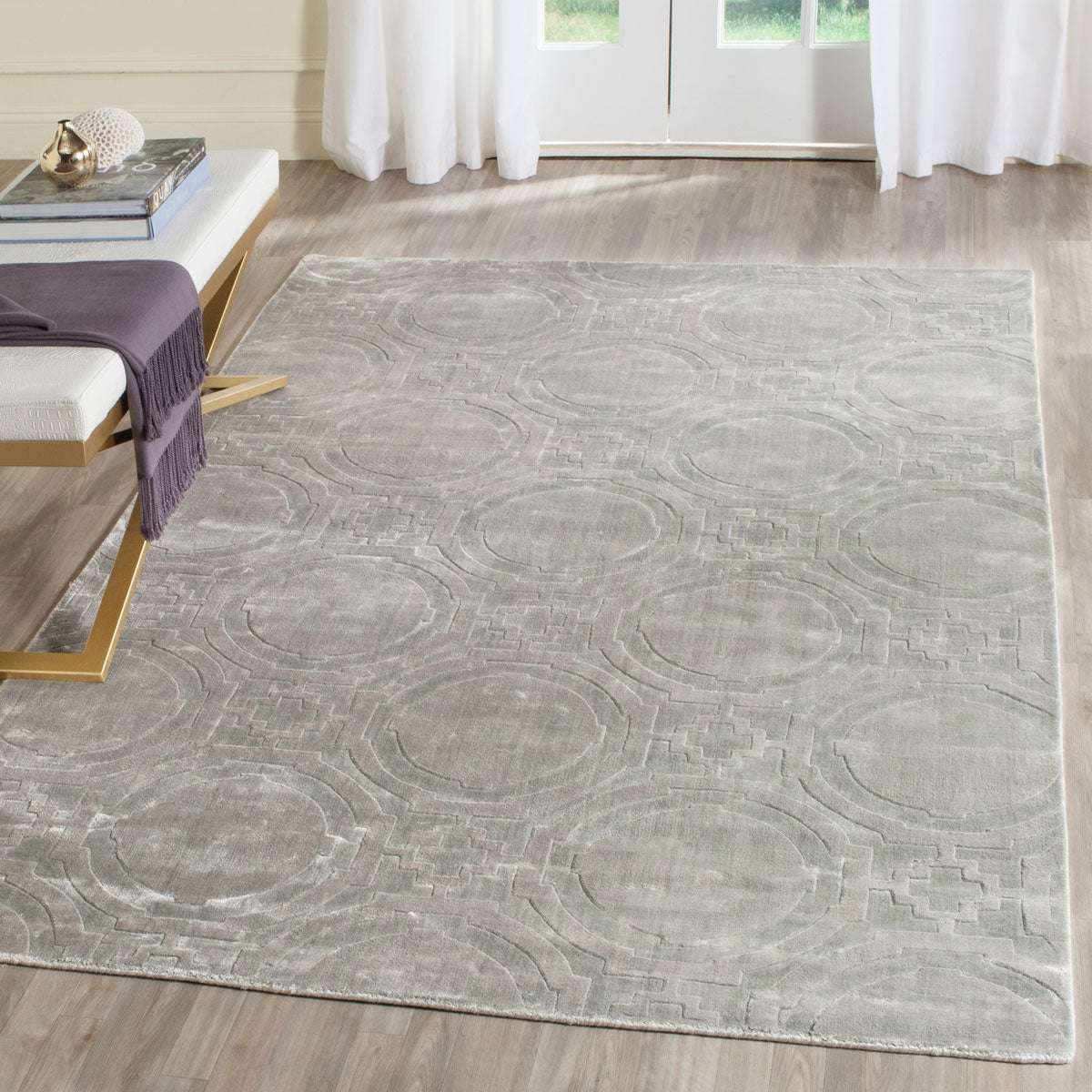 Safavieh Clearance Mirage MIR337B Slate Blue Rug