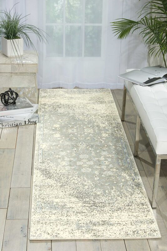 Nourison Clearance Luminance LUM10 Silver Rug