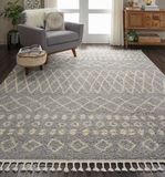 Nourison Clearance Moroccan Shag MRS02 Silver Rug