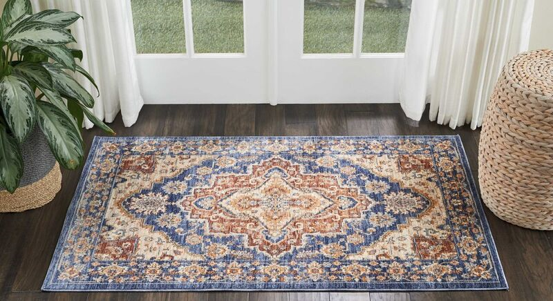 Nourison Clearance Lagos LAG01 Blue Rug