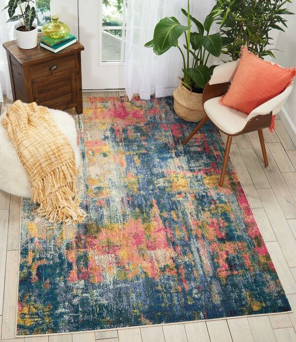 Nourison Sale Celestial CES09 Blue Rug