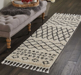 Nourison Clearance Moroccan Shag MRS02 Cream Rug