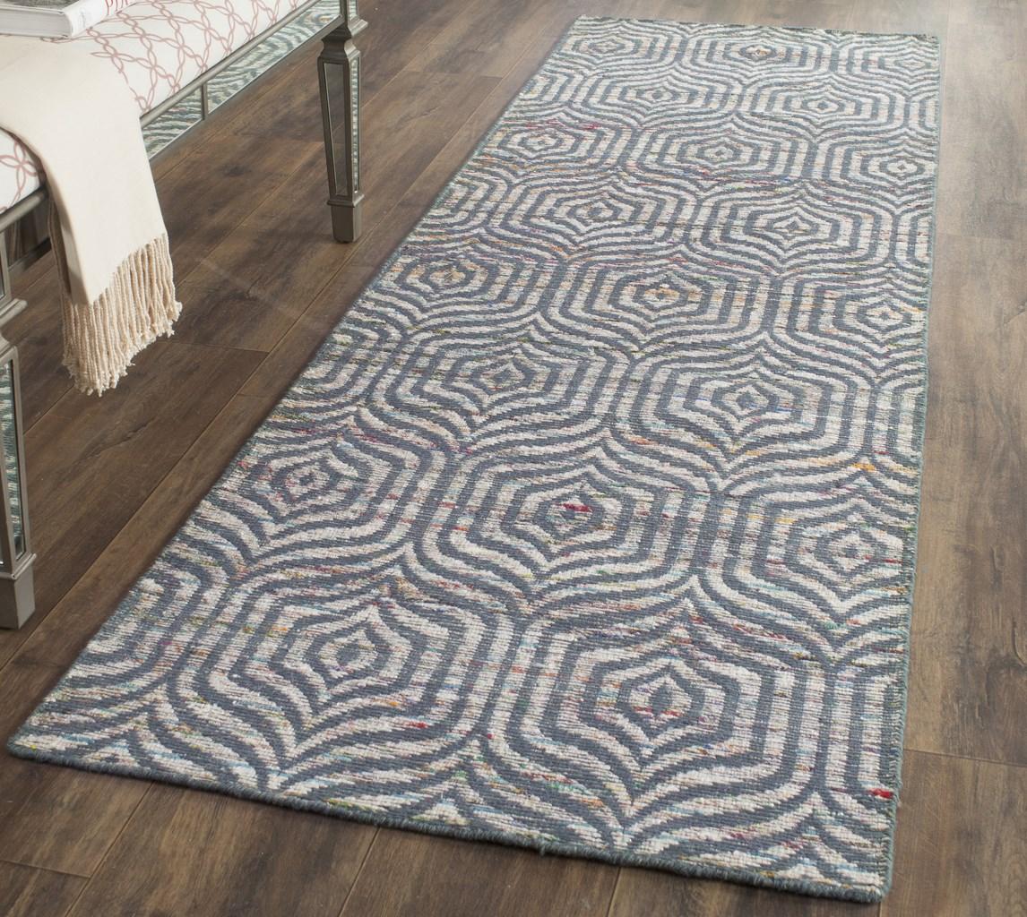 Safavieh Clearance Straw Patch STP212A Blue Rug