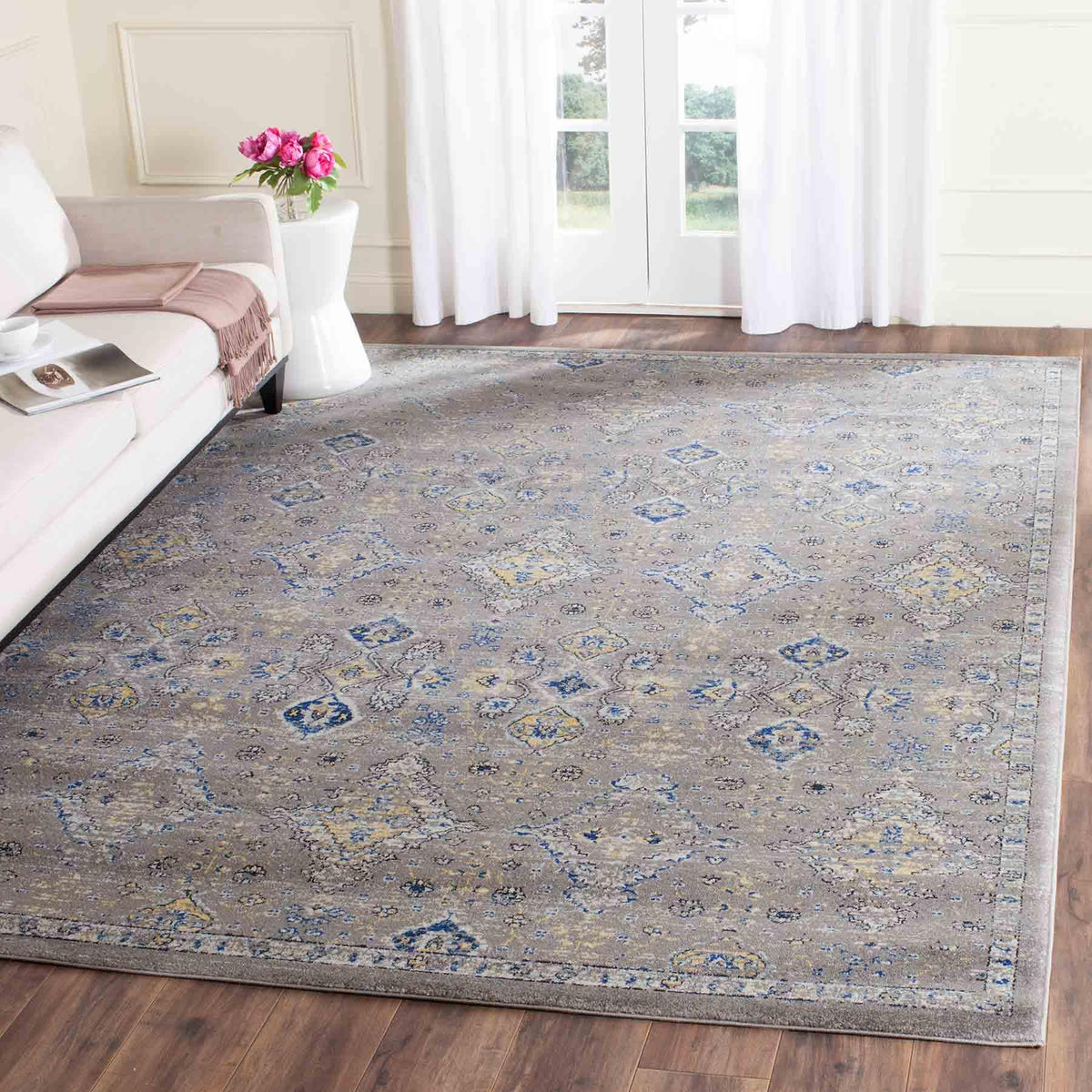 Safavieh Clearance Evoke EVK224G Dark Grey Rug