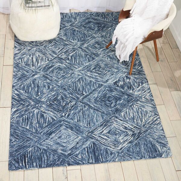 Nourison Sale Interlock ITL01 Denim Rug