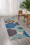 Nourison Clearance & Garden RS021 Light Blue Rug