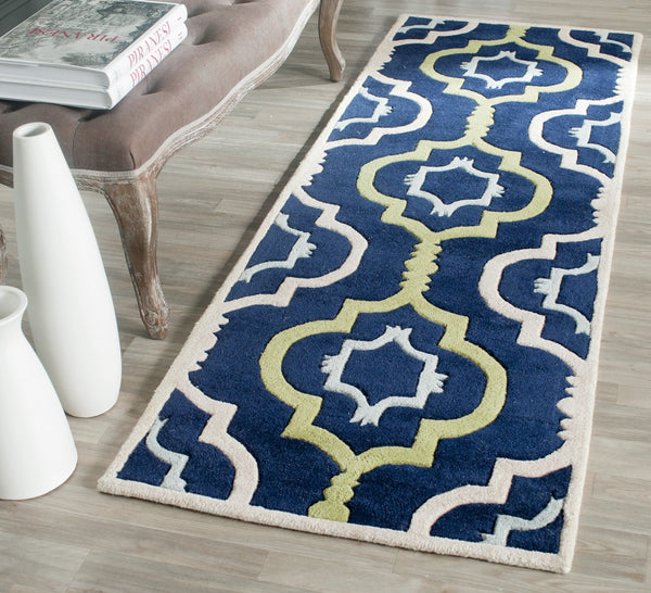 Safavieh Clearance Chatham CHT747C Navy Blue Rug