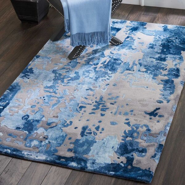 Nourison Prismatic PRS10 Blue Rug