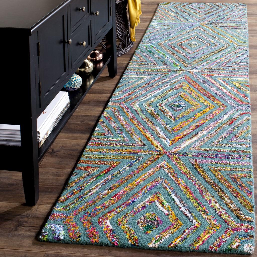 Safavieh Clearance Nantucket NAN607A Blue Multi Rug
