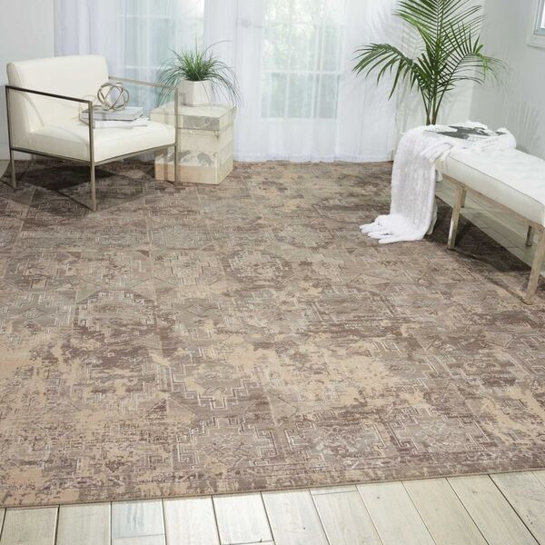 Nourison Clearance Silk Elements SKE19 Mushroom Rug