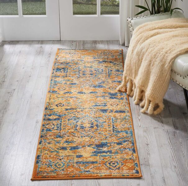 Nourison Clearance Passion PSN07 Teal Rug
