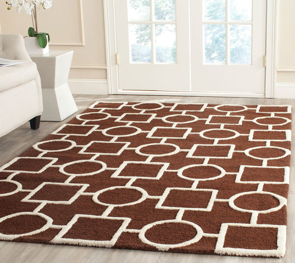 Safavieh Clearance Cambridge CAM143H Dark Brown Rug