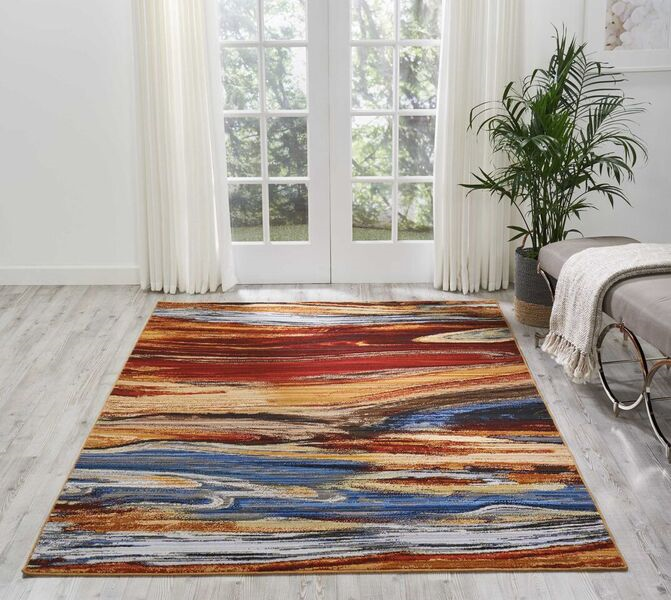 Nourison Chroma CRM04 Lava Flow Rug