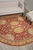 Nourison Clearance Nourmak s116 Rusty Burgundy Rug