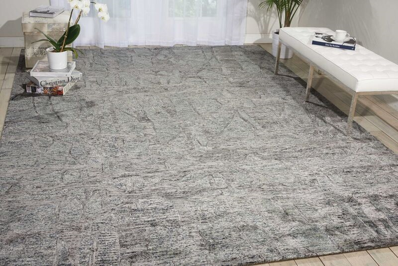 Nourison Clearance Gemstone GEM03 Grey Rug