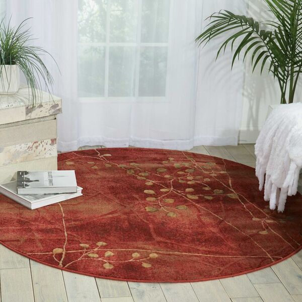 Nourison Sale Somerset ST74 Flame Rug