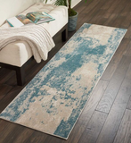 Nourison Sale Maxell MAE13 Teal Rug