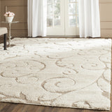 Safavieh Clearance Florida Shag SG455-1113 Cream Beige Rug