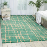 Nourison Clearance Tahoe Modern MTA03 Turquoise Rug