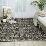 Nourison Clearance Caribbean CRB12 Charcoal Rug