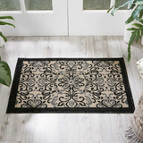 Nourison Clearance Caribbean CRB12 Ivory/Charcoal Rug