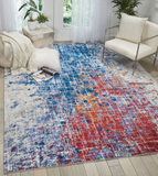 Nourison Clearance Twilight TWI25 Red Rug