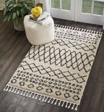 Nourison Clearance Moroccan Shag MRS02 Cream Rug