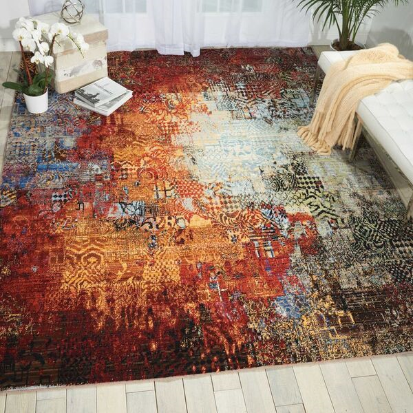 Nourison Chroma CRM03 Ember Glow Rug